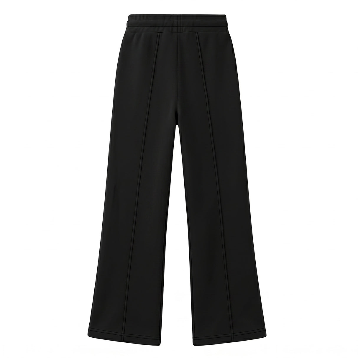 ALBERTA Nero - Pantalone felpa donna X3 Por Tres – modello a zampa
