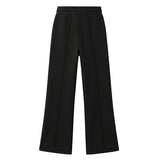 ALBERTA Nero - Pantalone felpa donna X3 Por Tres – modello a zampa