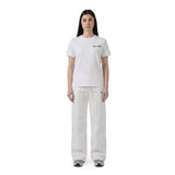 ALBERTA Off White - Pantalone felpa donna X3 Por Tres – modello a zampa