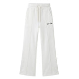 ALBERTA Off White - Pantalone felpa donna X3 Por Tres – modello a zampa