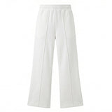 ALBERTA Off White - Pantalone felpa donna X3 Por Tres – modello a zampa
