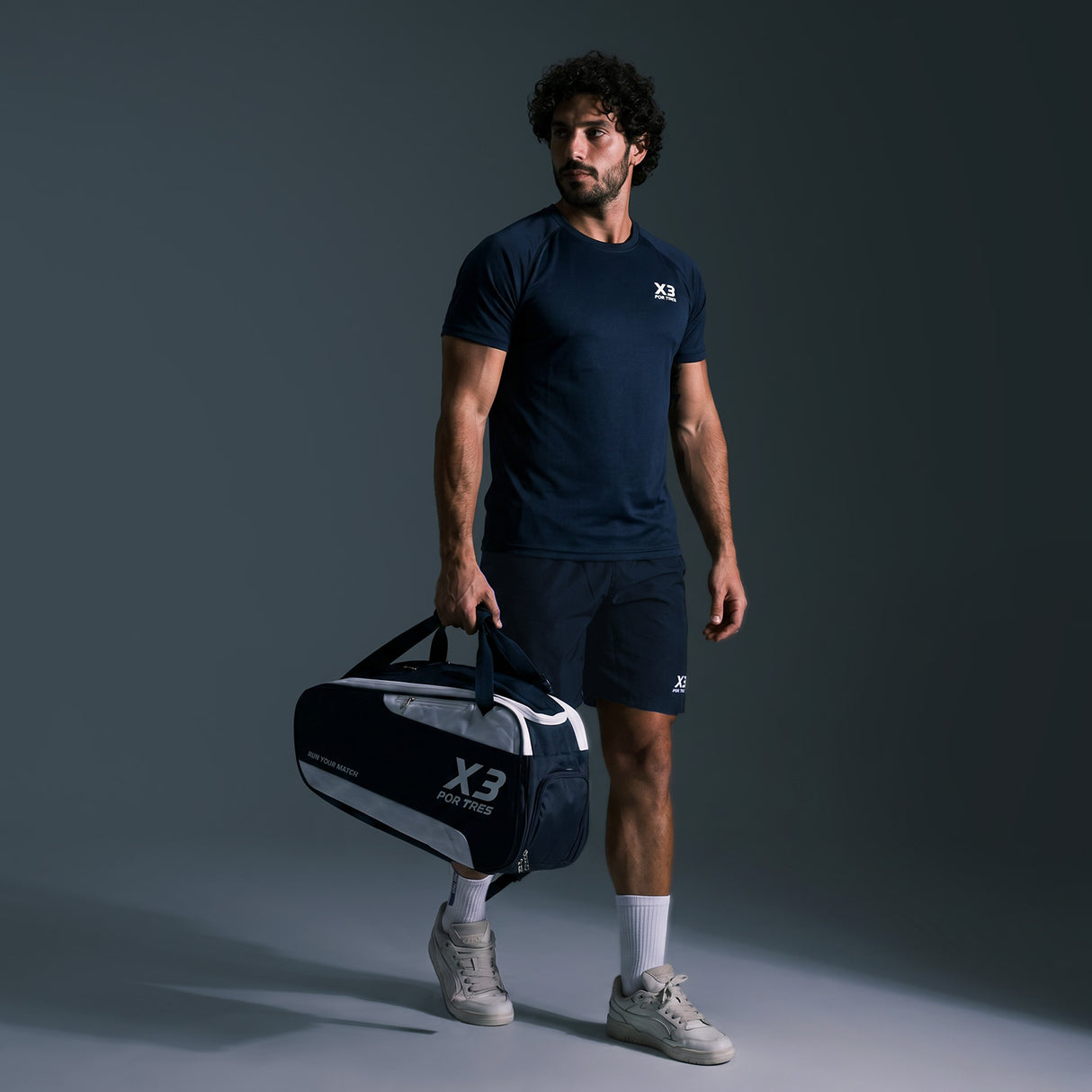 BRASILIA Borsone Padel Blu e Bianco