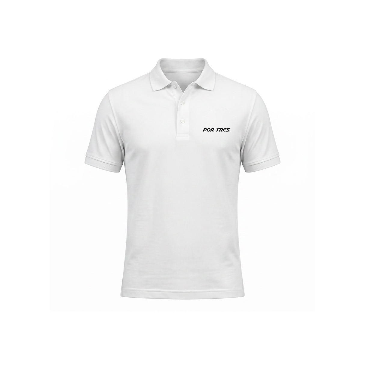 CRETA Polo unisex bianco in cotone piquet