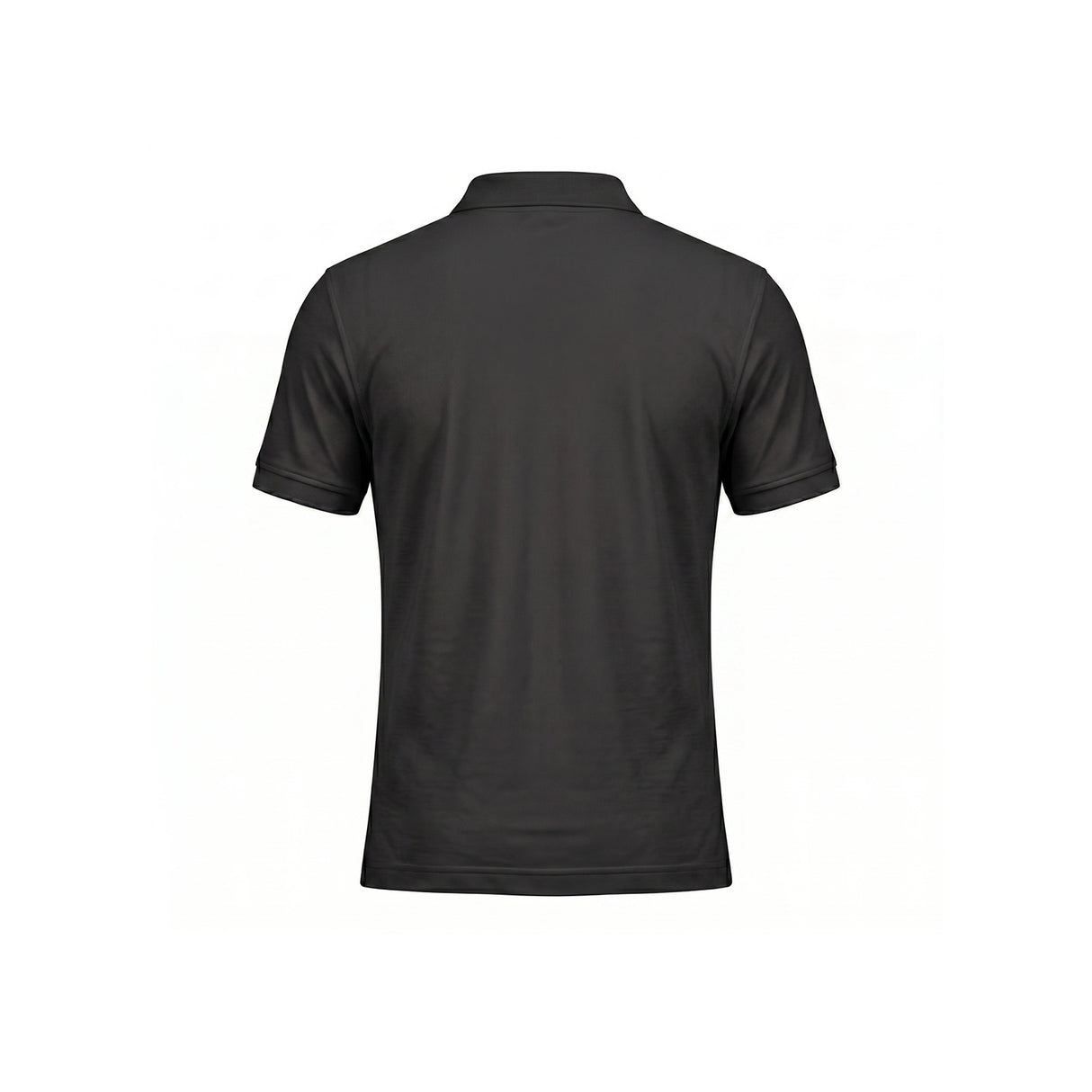 CRETA Polo unisex nero in cotone piquet