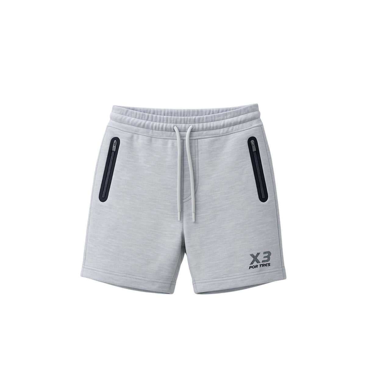 Pantaloncino Cuba Donna Grigio con Logo Nero