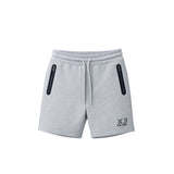 Pantaloncino Cuba Donna Grigio con Logo Nero