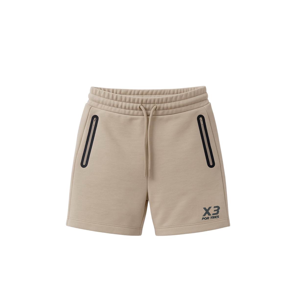 Pantaloncino Cuba Donna Sabbia con Logo Nero