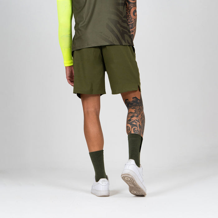 MENDOZA Verde Militare - Pantaloncino in Tessuto tecnico