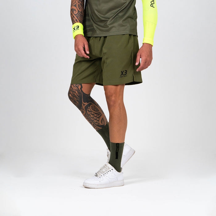 MENDOZA Verde Militare - Pantaloncino in Tessuto tecnico