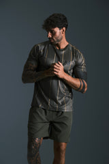 T-shirt Boston verde militare