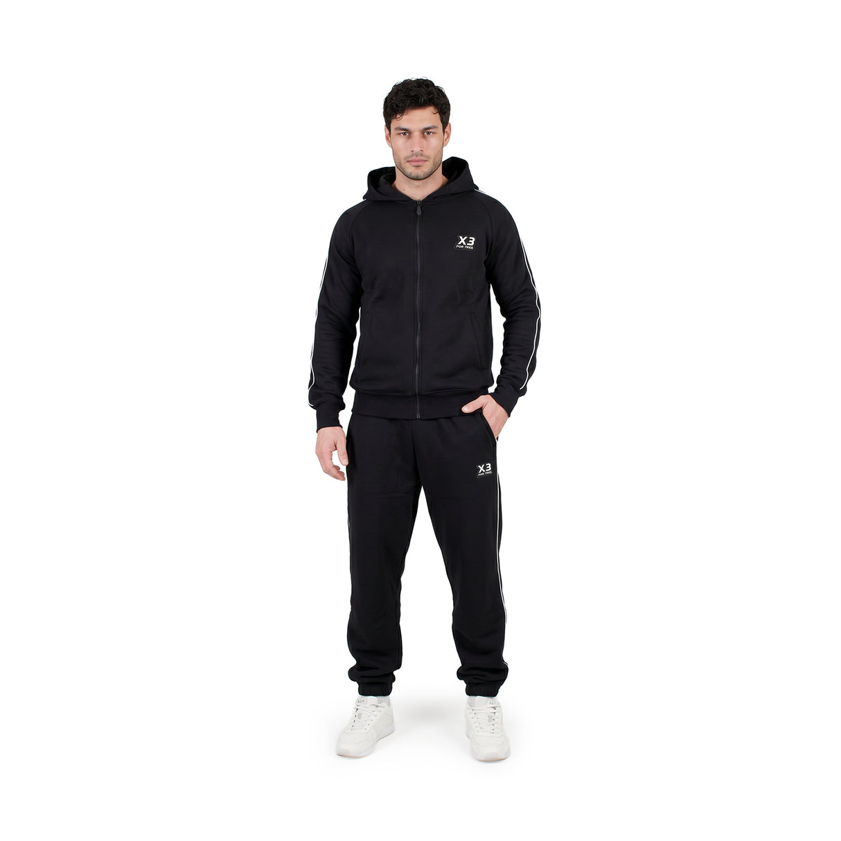 FLORIDA Nero- Pantalone in cotone caldo