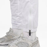 GEORGIA Bianco- Pantalone in nylon con zip alle caviglie- mid season