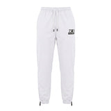 GEORGIA Bianco- Pantalone in nylon con zip alle caviglie- mid season