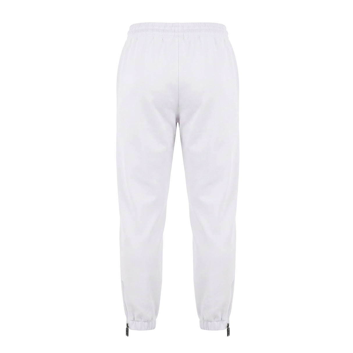 GEORGIA Bianco- Pantalone in nylon con zip alle caviglie- mid season