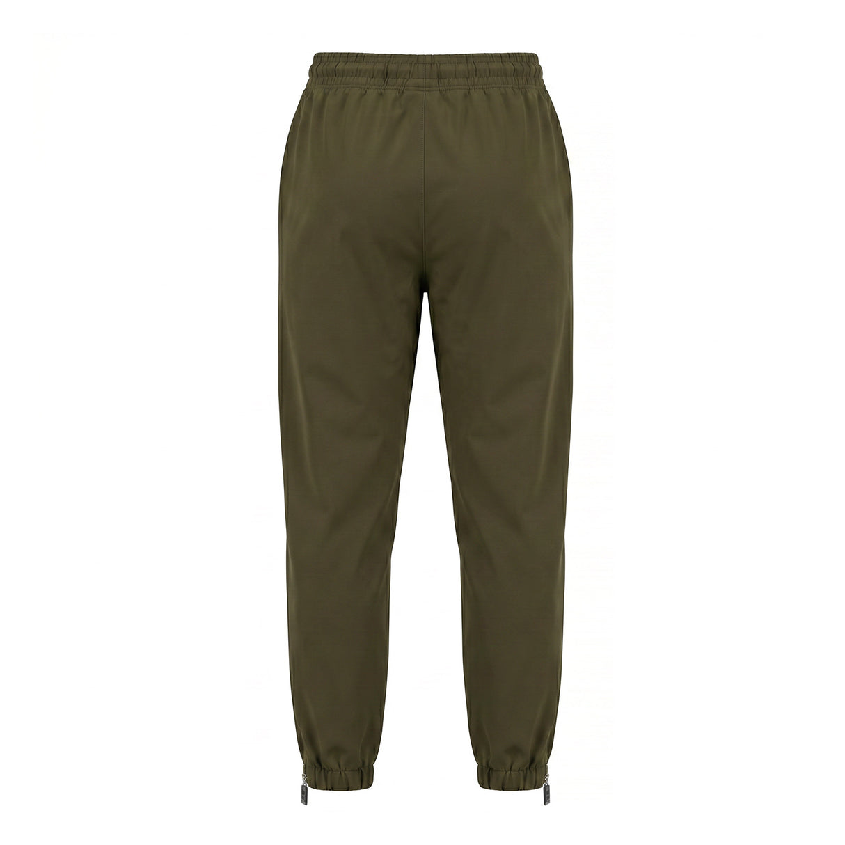GEORGIA Verde Militare- Pantalone in nylon con zip alle caviglie- mid season