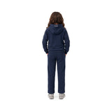 HOUSTON Blu Felpa full zip con cappuccio