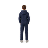 HOUSTON Blu Felpa full zip con cappuccio