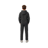 HOUSTON Nera Felpa full zip con cappuccio