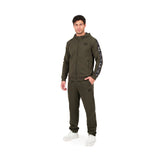 INDIANA Verde Militare - Giacca full zip in cotone tecnico- mid season