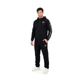 INDIANA Nero - Giacca full zip in cotone tecnico- mid season