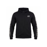 INDIANA Nero - Giacca full zip in cotone tecnico- mid season