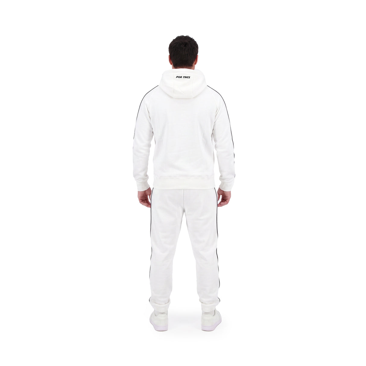 KANSAS Off White- Felpa in cotone caldo con marsupio