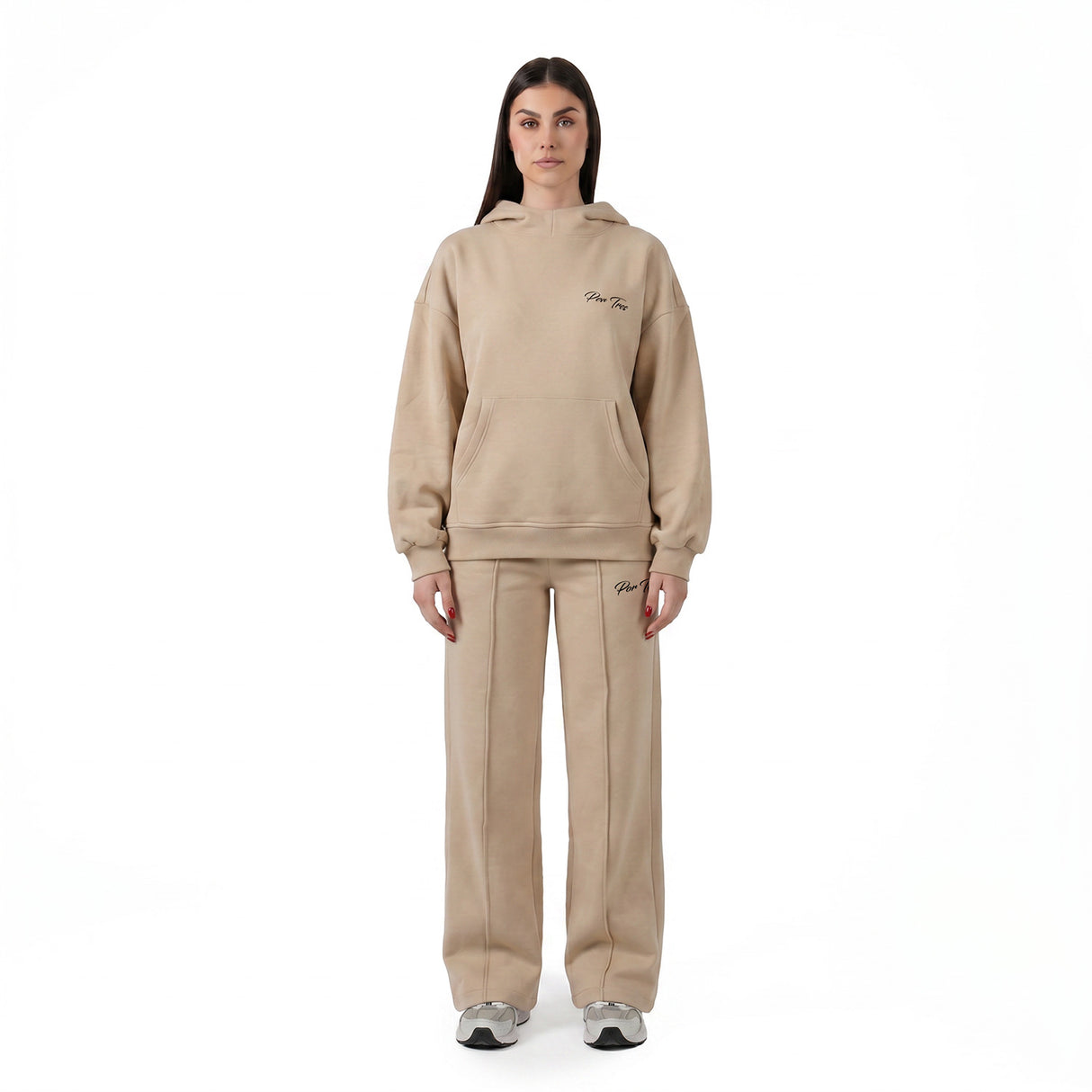 MONTREAL Beige Felpa Donna con cappuccio e tasca