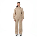 MONTREAL Beige Felpa Donna con cappuccio e tasca