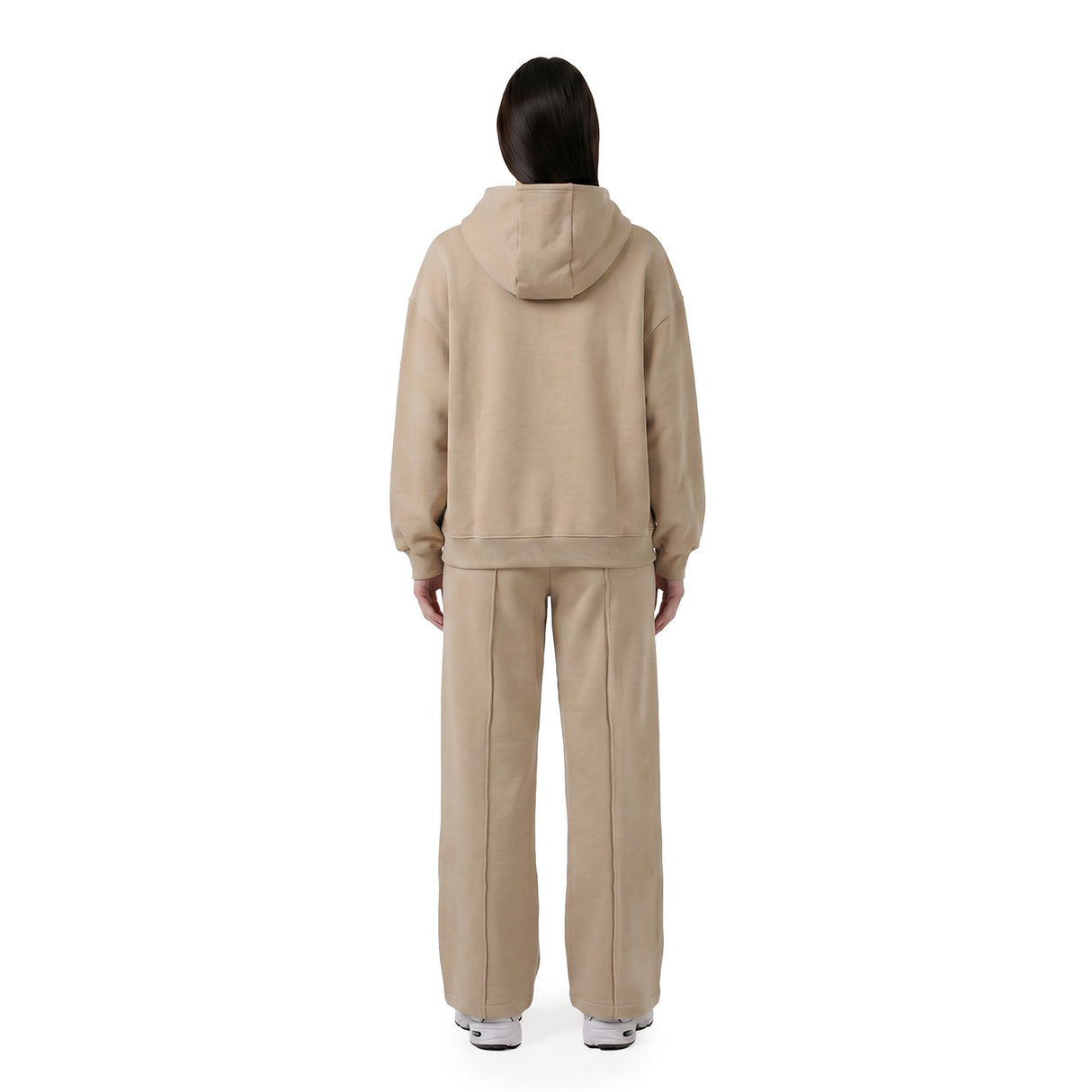 MONTREAL Beige Felpa Donna con cappuccio e tasca