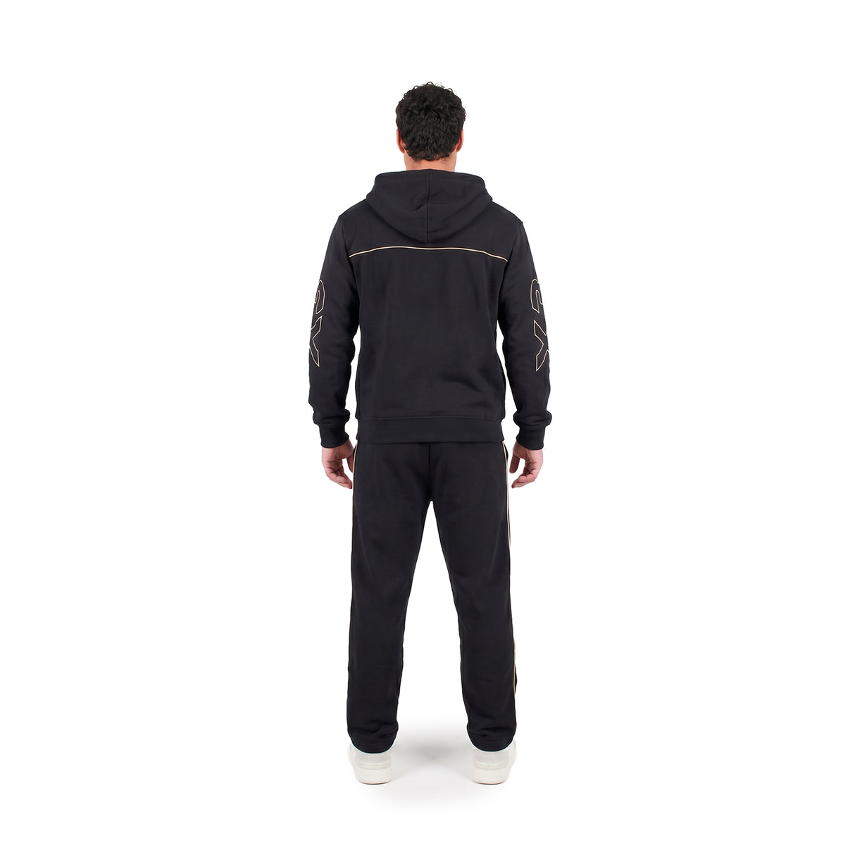 MONTANA Nero - Pantalone in caldo cotone con zip alle caviglie