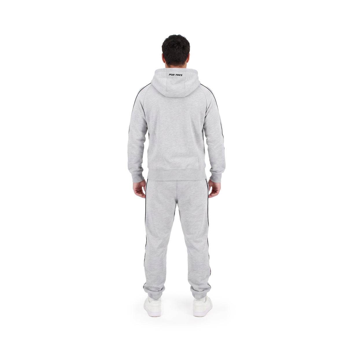 NEVADA Grigio - Felpa full zip in cotone caldo
