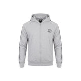 NEVADA Grigio - Felpa full zip in cotone caldo