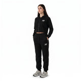 ONTARIO Nero Felpa crop donna con cappuccio