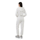 ONTARIO Off-White Felpa crop donna con cappuccio
