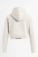 Felpa crop donna Ontario con cappuccio