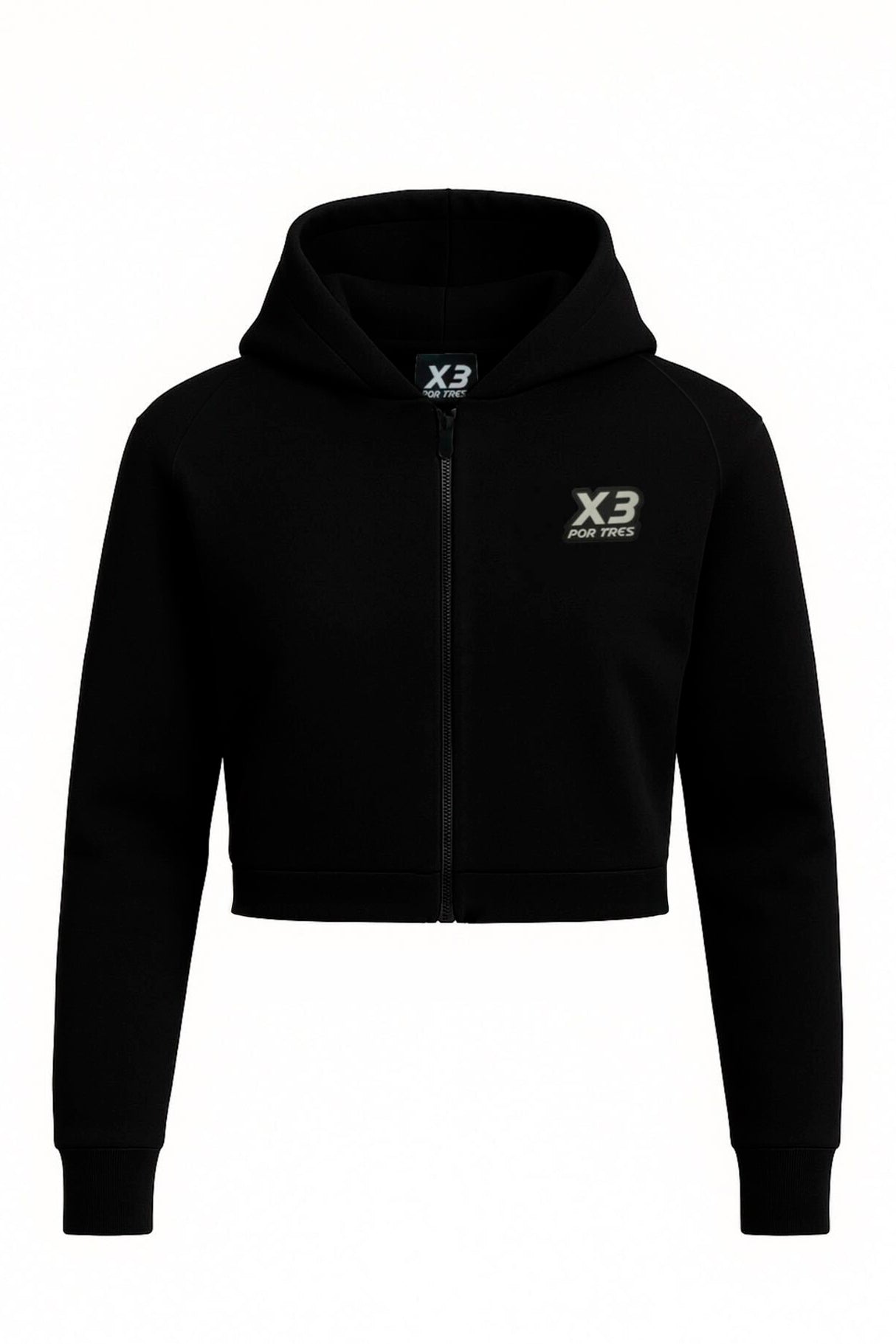 Felpa crop donna Ontario con cappuccio