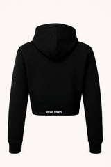 Felpa crop donna Ontario con cappuccio