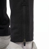 OHIO Nero- Pantalone in cotone tecnico con zip alle caviglie