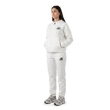 QUEBEC Off-White - Felpa donna cappuccio e zip