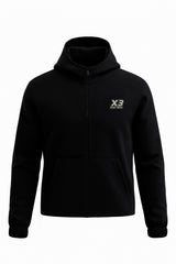 Felpa donna Quebec con cappuccio e zip – X3 Por Tres