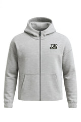 Felpa donna Quebec con cappuccio e zip – X3 Por Tres