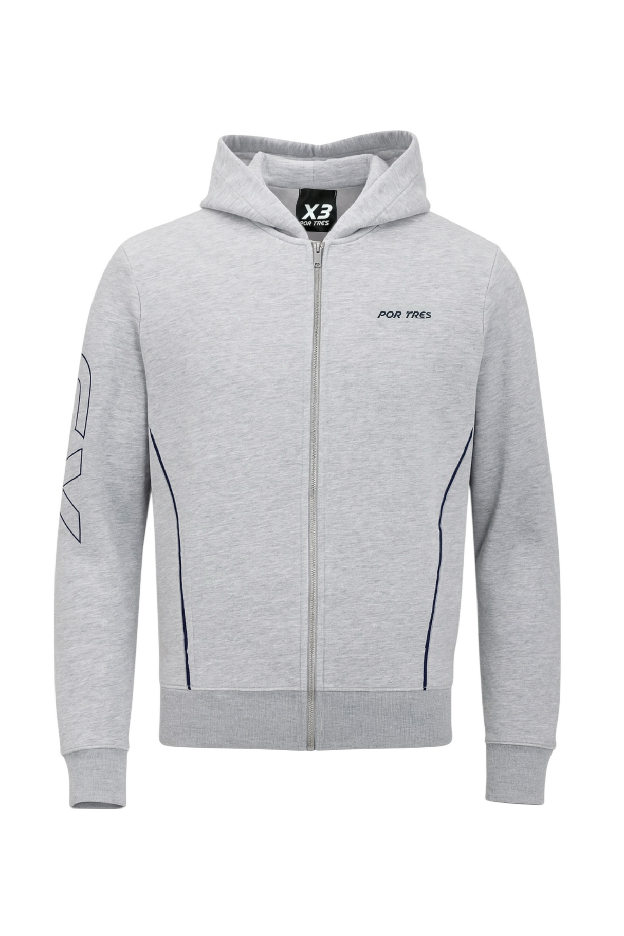 Felpa Arizona uomo full zip grigio