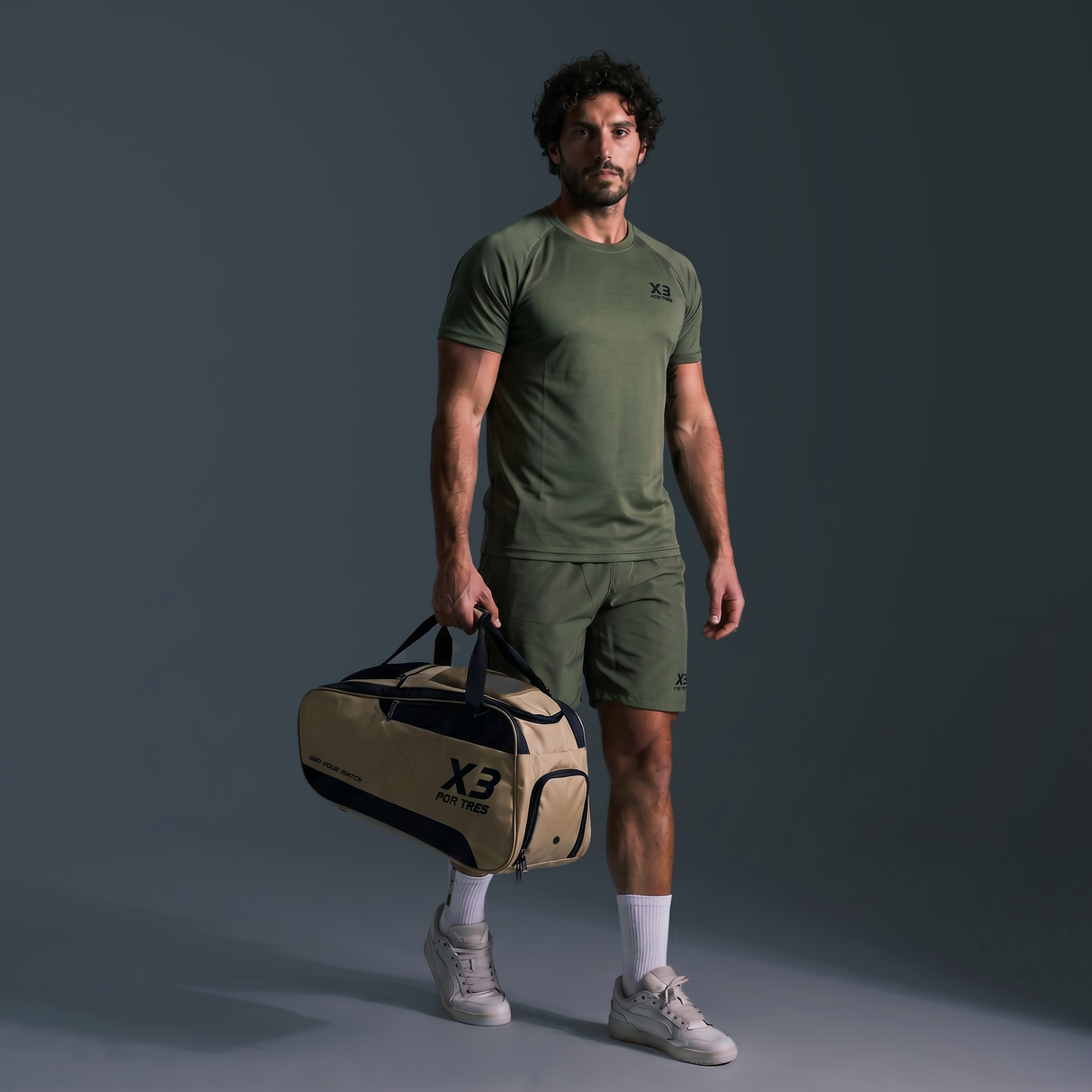 BRASILIA Borsone Padel Verde Militare